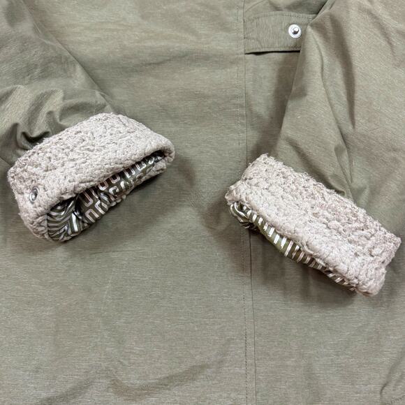 Columbia Jacket Womens Medium Green Thermal Coil Faux Fur Coat Parka Ski Snow - Picture 9 of 9